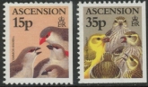 1997 Ascension Island SG.726-7 Birds and Their Young. 2 vals (ex booklet).  U/M (MNH)