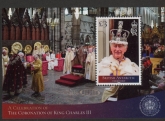 2023 British Antarctic -  MS841 Coronation of King Charles III. Mini sheet. U/M (MNH)