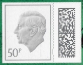 V5255  50p grey M23L MPIL  ex CY2 Harry Potter U/M (MNH