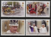 2023 Tristan Da Cunha. SG.1376-9  Coronation of King Charles III. set 4 values U/M (MNH)