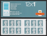 MF6 12 x 1st slate blue  SG.U3272  code 'MTND   (Walsall) U/M (MNH)