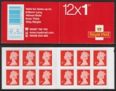 MF7 12 x 1st vermilion  SG.U3025  code 'MTIL' M12L   (Walsall) U/M (MNH)