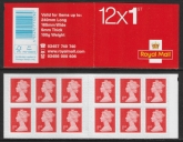 MF8 12 x 1st vermilion  SG.U3025  code 'MTIL' M15L SBP all upright..(Walsall) U/M (MNH)