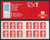 MF8a 12 x 1st vermilion  SG.U3025  code 'MTIL' M16L SBP all upright.(Walsall) U/M (MNH)