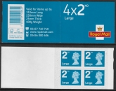 RA4  4 x 2nd Large  brt. blue code MFIL M16L  New Font (U3032)  Walsall.