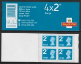 RA4a  4 x 2nd Large  brt. blue code MFIL M19L  SBP s/L New Font (U3032)  Walsall.