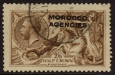 Morocco Agencies -  'British'  SG.51  2s6d. yellow-brown VFU.