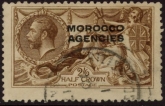 Morocco Agencies -  'British'  SG.51  2s6d yellow brown. fine used