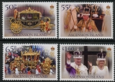 2023 Ascension SG.1358-61  Coronation of KCIII. set 4 values U/M (MNH)