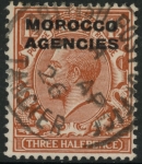 Morocco Agencies - 'British' SG.44 1½d red-brown.  fine used