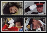 2012 Jersey SG.1663-6 30th Birthday Prince William. 4 values.(face = £2.71) U/M (MNH)