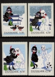 2010 Denmark SG.1618-21 Winter Stamps Set of 4 values U/M (MNH)