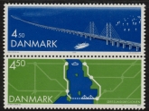 2000 Denmark SG.1205-6 Road & Rail System Set of 2 values U/M (MNH)