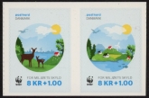 2016 Denmark SG.1795aa Charity stamps Set of 2 values S/A U/M (MNH)