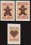 2015 Denmark SG.1792-2b Winter Stamps Gingerbread Set of 3 values  U/M (MNH)