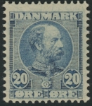 1904 Denmark  SG.105 King Christian IX  20ö blue U/M (MNH)