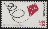 2001 Denmark SG.1225 40th Anniversary of Amnesty International. U/M (MNH)