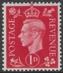 SG.463 1d scarlet (1937 dark colours) U/M (MNH)