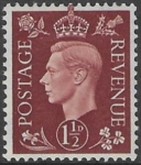 SG.464 1½d red-brown (1937 dark colours) U/M (MNH)