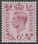 SG.470 6d  purple (1937 dark colours) U/M (MNH)