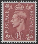 SG.487 1½d pale red-brown. (1941 light  colours) U/M (MNH)