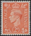 SG.488 2d pale orange. (1941 light  colours) U/M (MNH)