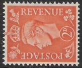 SG.488a 2d pale orange. sideways wmk.(1941 light  colours) U/M (MNH)