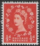 SG.515 ½d orange  (1952 Tudor Wmk) U/M (MNH)