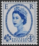SG.521  4d ultramarine   (1952 Tudor Wmk) U/M (MNH)
