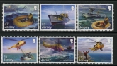2016 Jersey  SG.2027-32 75th Anniv. of RAF Search & Rescue. 6 values.(face = £4.68) U/M (MNH)