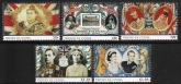 2013 Tristan Da Cunha.  SG.1072-6  60th Anniv. Coronation QE II. set 5 values U/M (MNH)