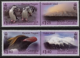 2024 South Georgia. SG.834-7 Island series Pt. 4  Traversay Islands. set 4 values. U/M (MNH)