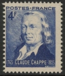 1944 France SG.831 150th Anniv of Semophone Telegraph U/M (MNH)
