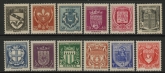 1941 France SG.727-38  National Relief Fund. U/M (MNH)