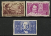 1946 France SG.667b-d Unemployed Intellectual's Relief Fund. U/M (MNH)