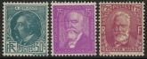 1933 France SG.516-8  Briand-Doumer-Hugo. M/M