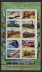 2001 France SG.3741-50 Locomotives Sheetlet of 10 values U/M (MNH)