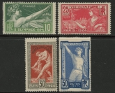 1924 France SG.401-4  Olympic Games. U/M (MNH)