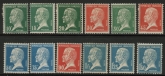 1923 France SG.396-400d. Pasteur.  Mounted Mint.