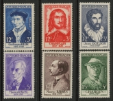 1956 France SG.1291-6 National Relief Fund Set of 6 values U/M (MNH)