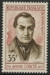 1957 France SG.1346 Death Cent of Auguste Comte U/M (MNH)