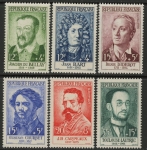 1958 France SG.1390-5 Red Cross Fund Set of 6 values U/M (MNH)