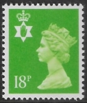 NI.47a 18p bright green  perf 14  Questa  U/M (MNH)