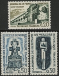 1962 France SG.1567-9 Resistance Fighters' Memorials (1) Set of 3 values U/M (MNH)