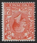 SG.368wi 2d orange Die1  watermark inverted U/M (MNH)