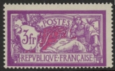 1927  France SG.430  3f deep mauve & carmine.  M/M