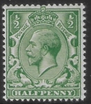 SG.353 N14(2)  ½d deep green U/M (MNH).