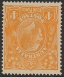 1920  Australia  SG.22w 4d orange.inverted wmk. mounted mint.