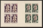 1967 France SG.1772-3 x 4  XSB17 Dieppe Museum Ivories. Booklet  U/M (MNH)