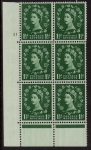 S27 (SG.563) 1½d  Edward crown wmk.1st graphite Cyld.21 no dot perf E/P  U/M (MNH)